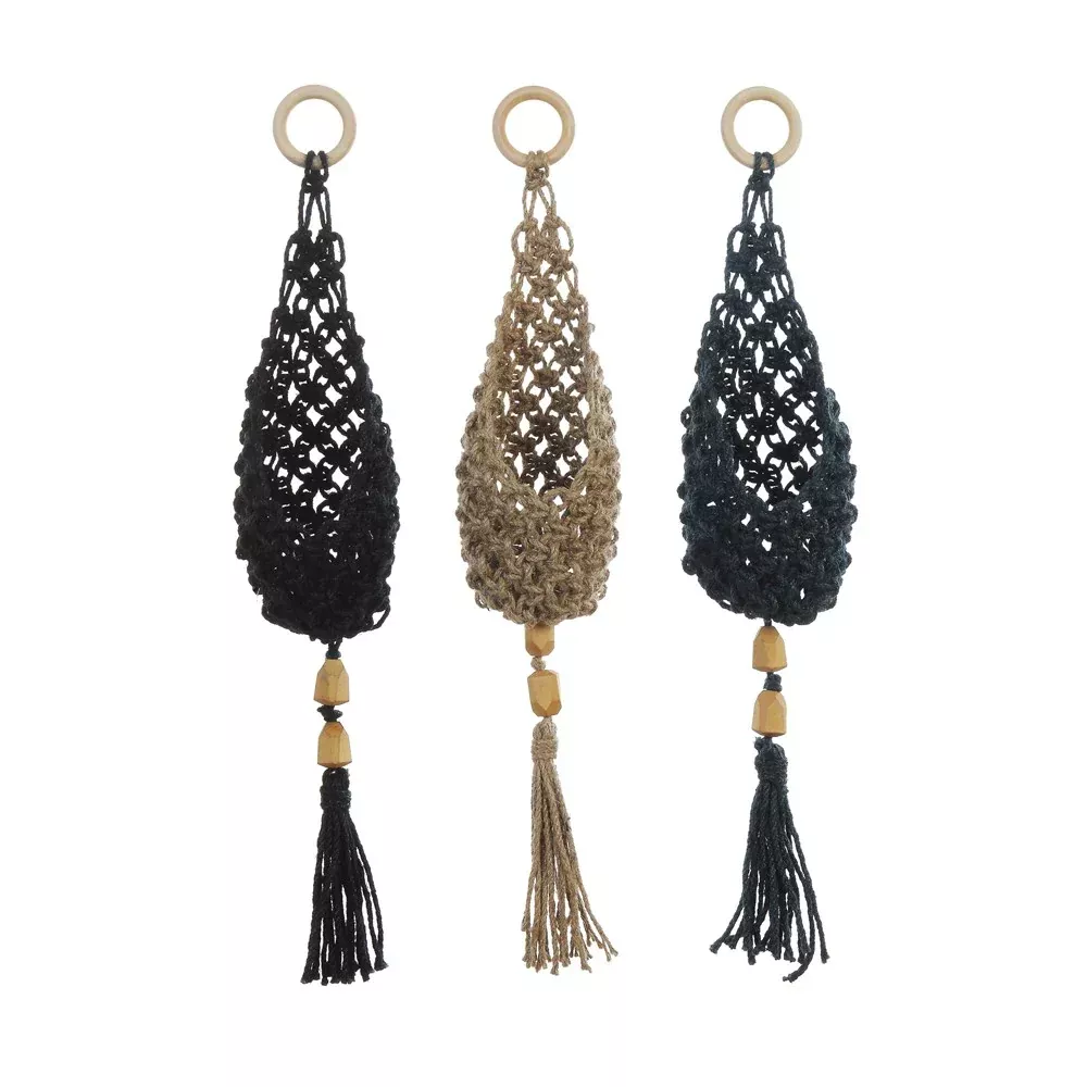 22"L JUTE WALL HANGING PLANTER
