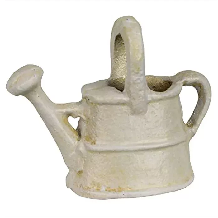 3.5-inch Cast Iron White Watering Can