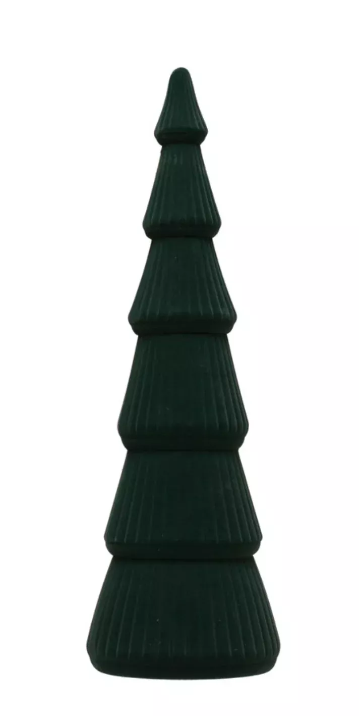 6” Velvet Green Tree