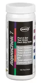 AquaChek Silver 7-Way Pool & Spa Test Strips – 100 Per Bottle