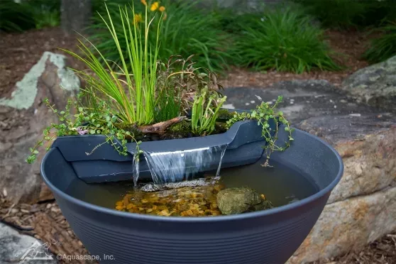 AquaGarden Mini Pond Kit - STEEL GRAY