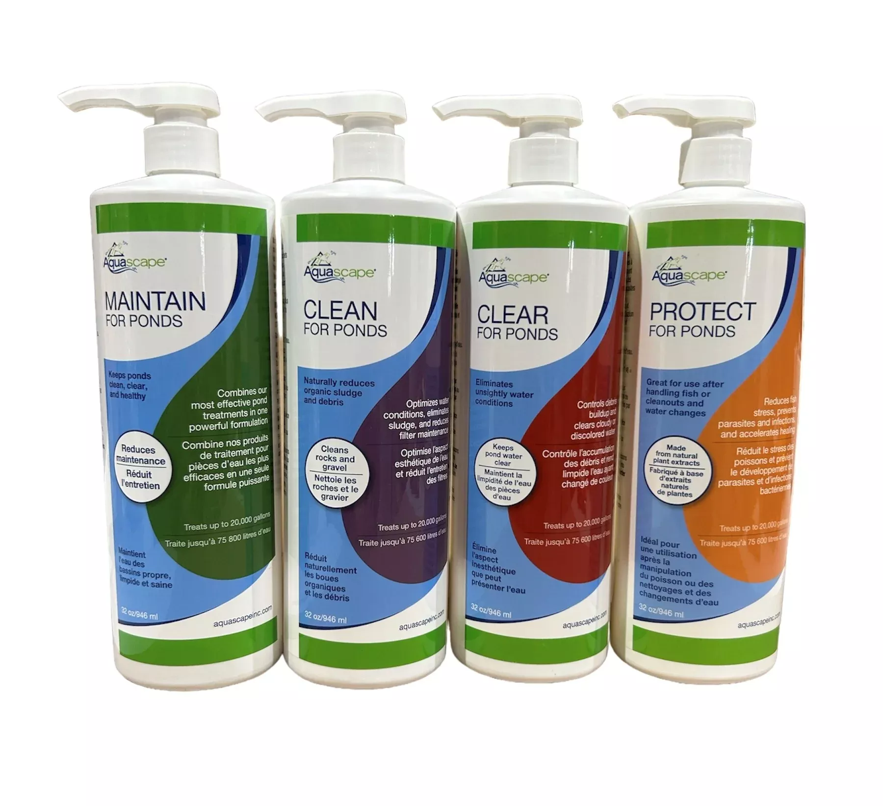 Aquascape 32 oz. Maintain, Clean, Clear, & Protect Bundle