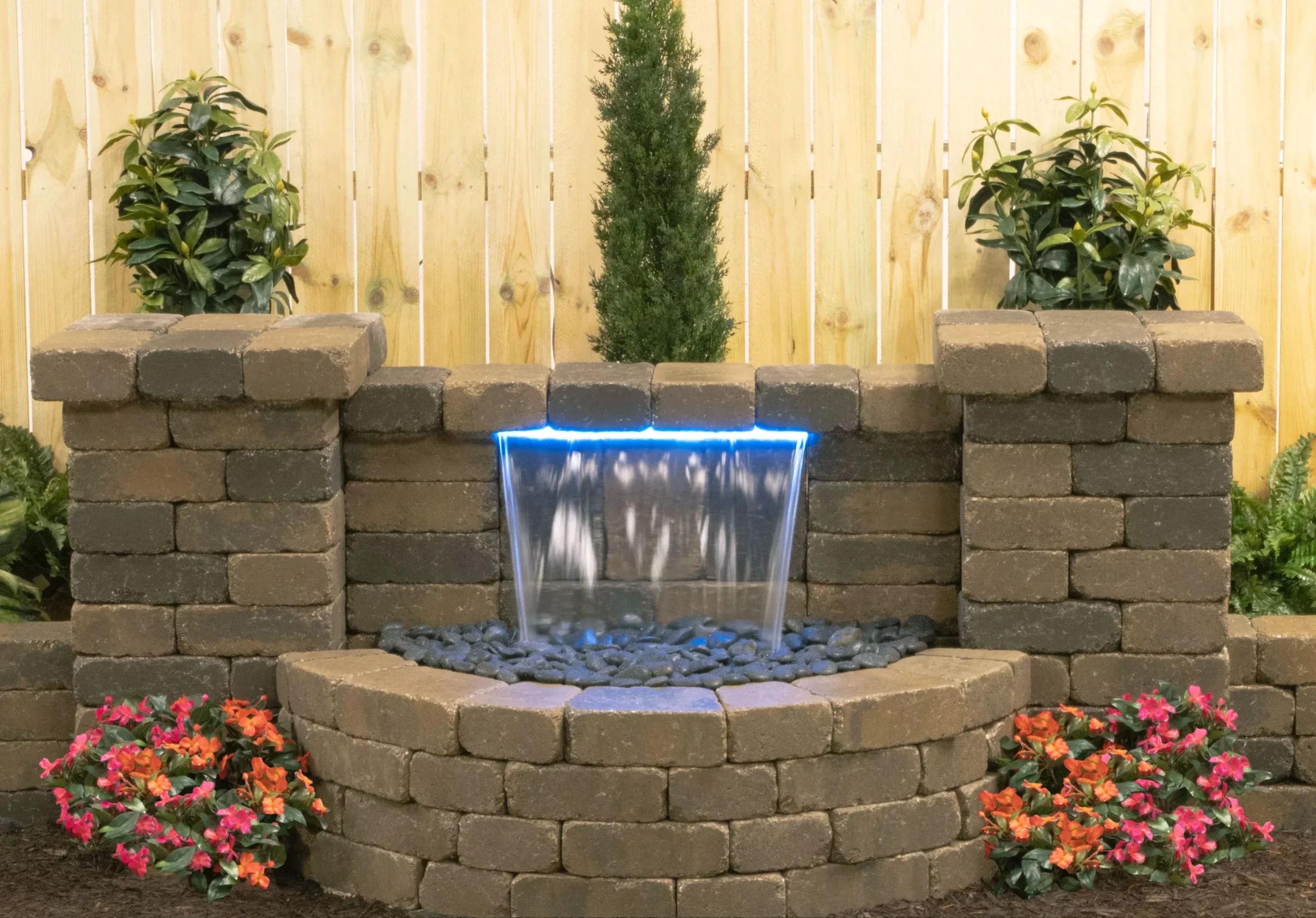 Atlantic Water Gardens Color Changing Colorfalls with Basin