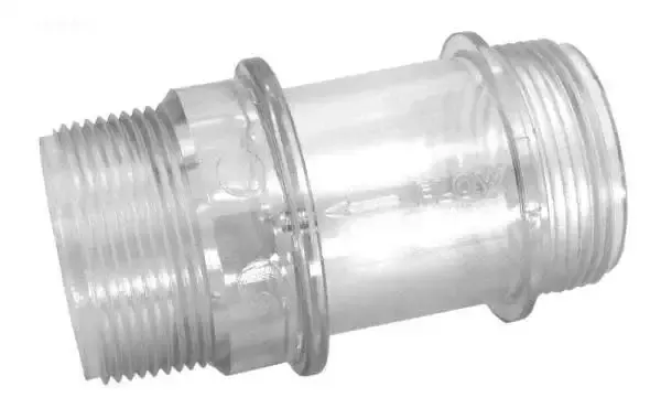 Backwash sight glass, 18 & 20″ filter