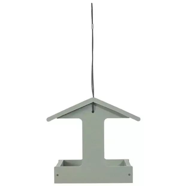 Backyard Nature Fly-thru Bird Feeder in Sage Green Recycled