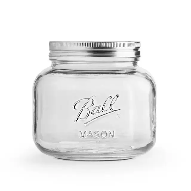 Ball Decorative Glass Storage Jar, 64 oz. (Half Gallon)