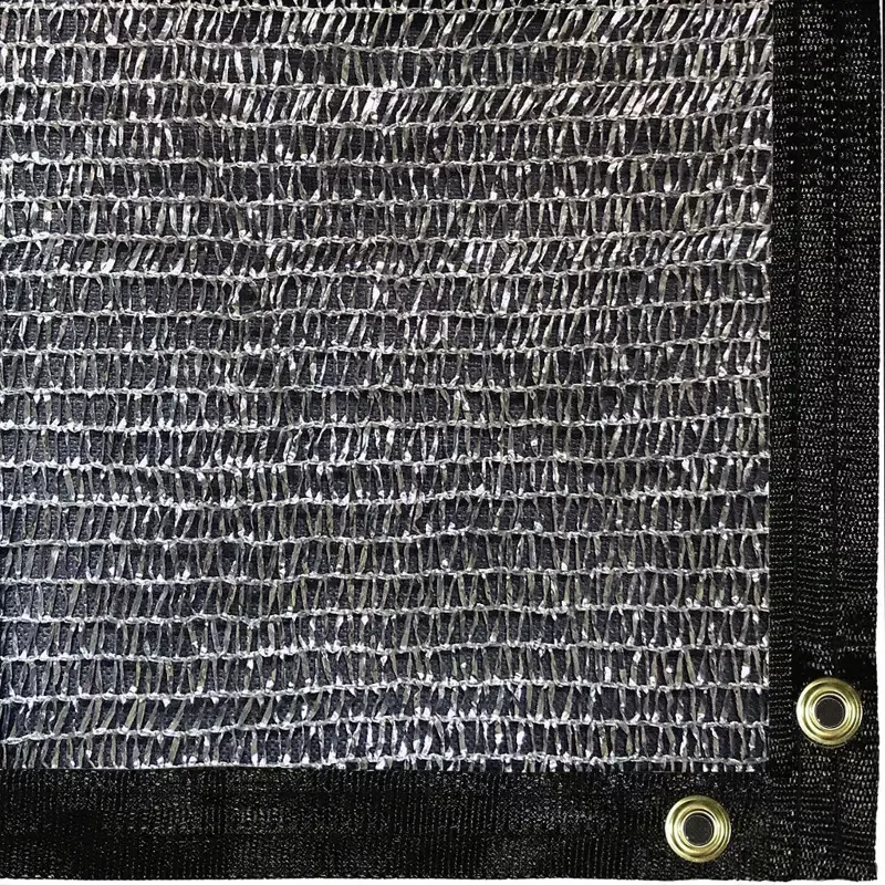 Be Cool Solutions™ 40% Aluminet Tape Knit Shade Cloth, Grommeted Panel