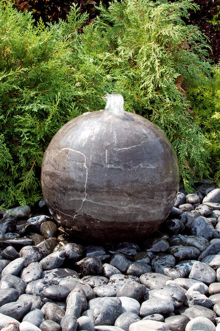 Blue Thumb Blue Limestone Sphere Fountain