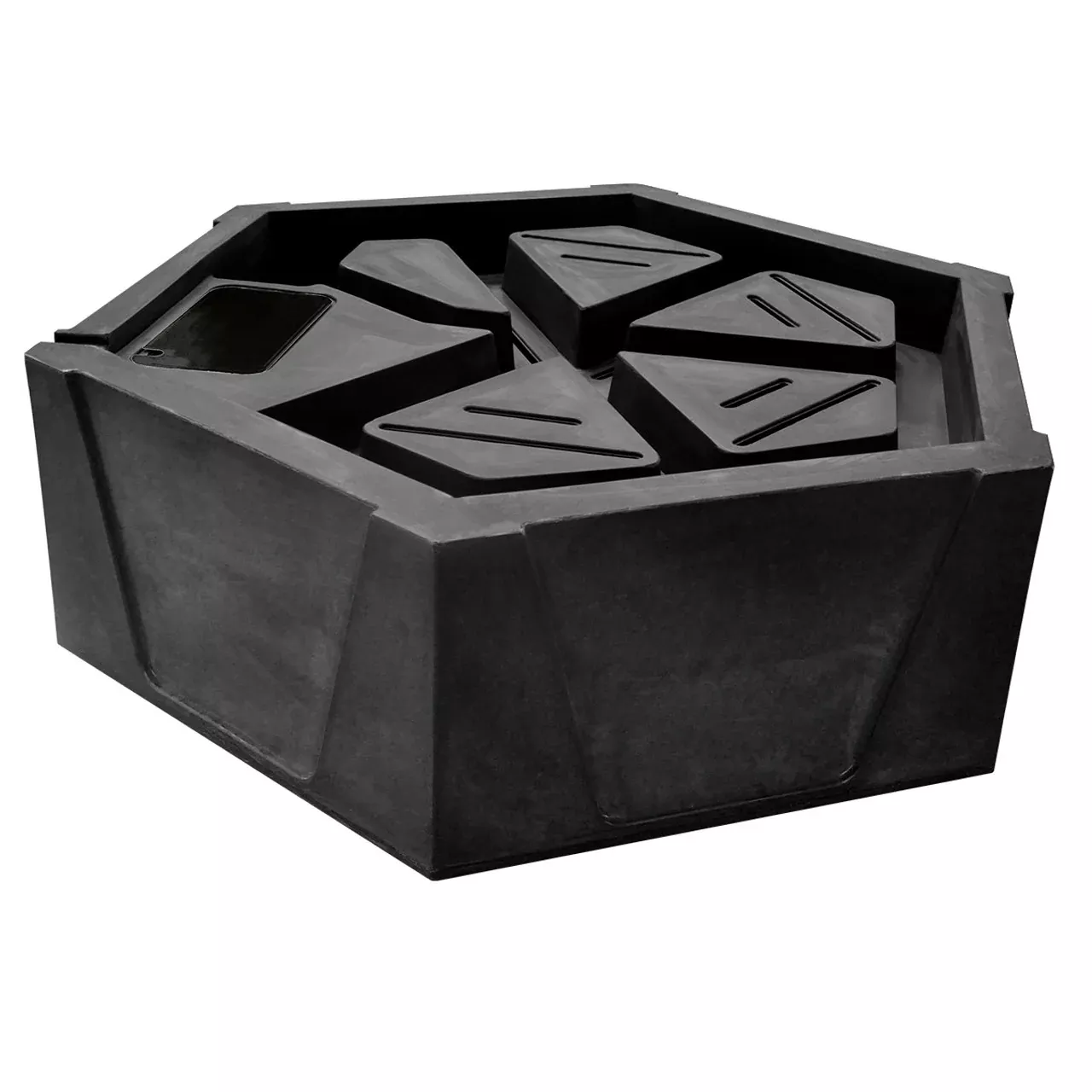 Blue Thumb Hex Fountain Basin - Large