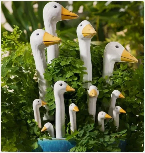Ceramic Garden Goose Picks
