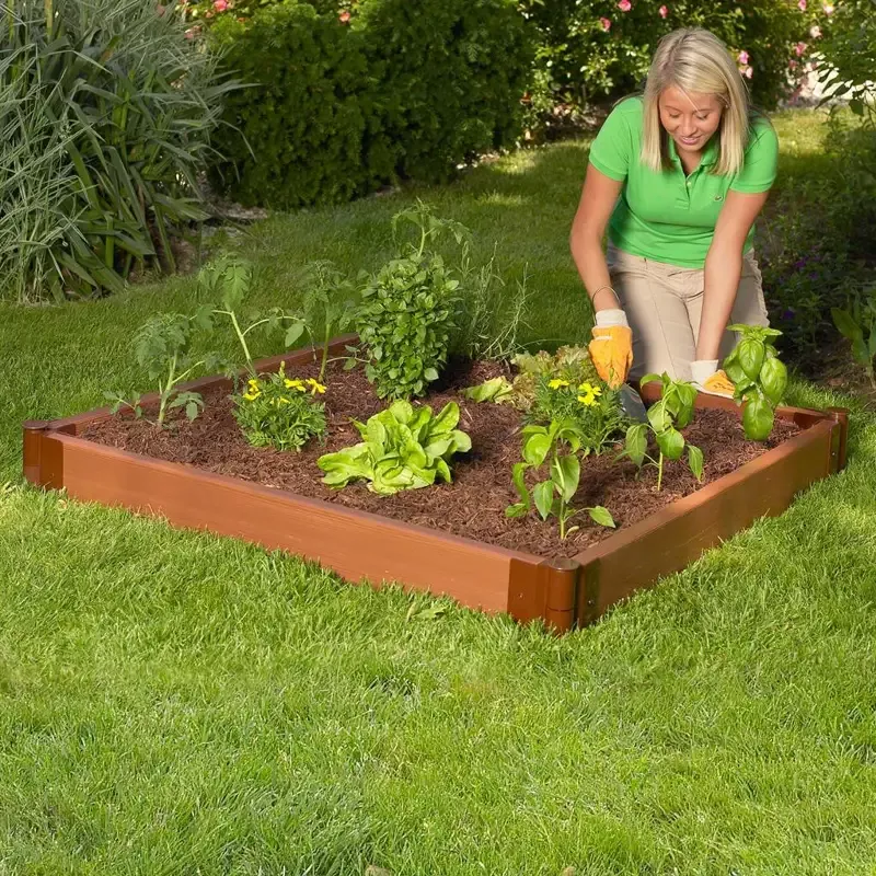 Classic Sienna Raised Garden Bed 4′ x 4′