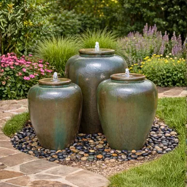 Closed Top Triple Vase Fountain Kit - FNT60029