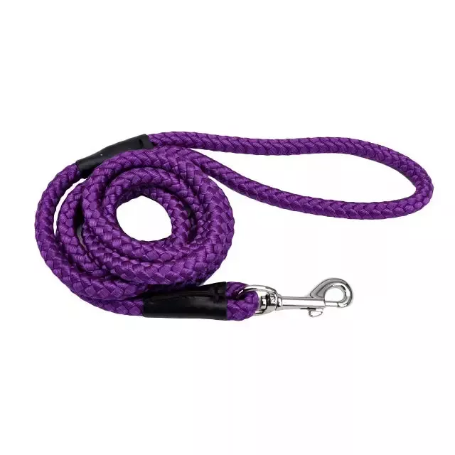 Coastal Rope Dog Leash, 6′ x 1/2″ Purple