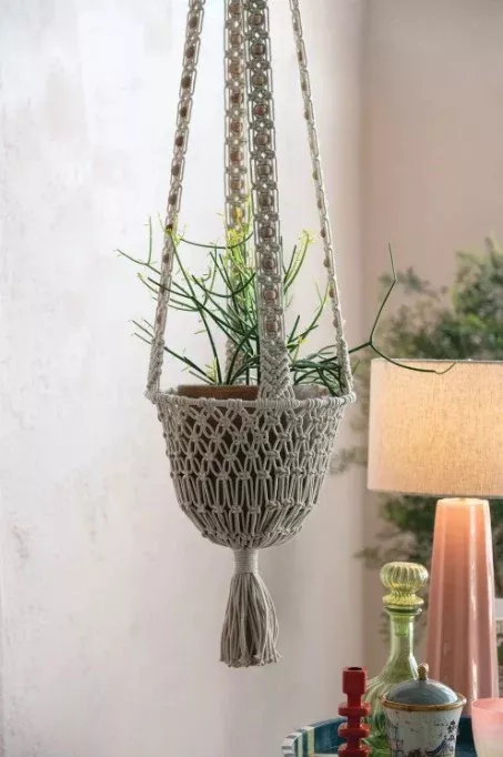 Cotton Macrame Plant Hanger