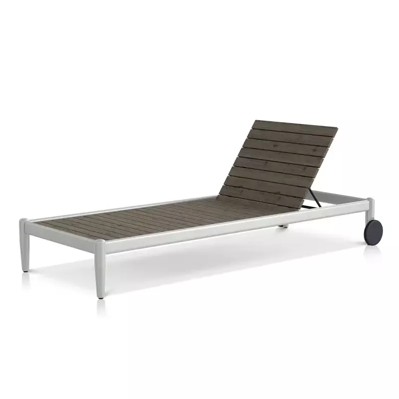 Danish Armless Chaise – Slatted