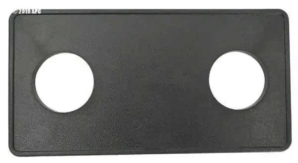 Deckplate Only, 2 Hole Panel