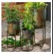 Distressed Metal Raised Planters