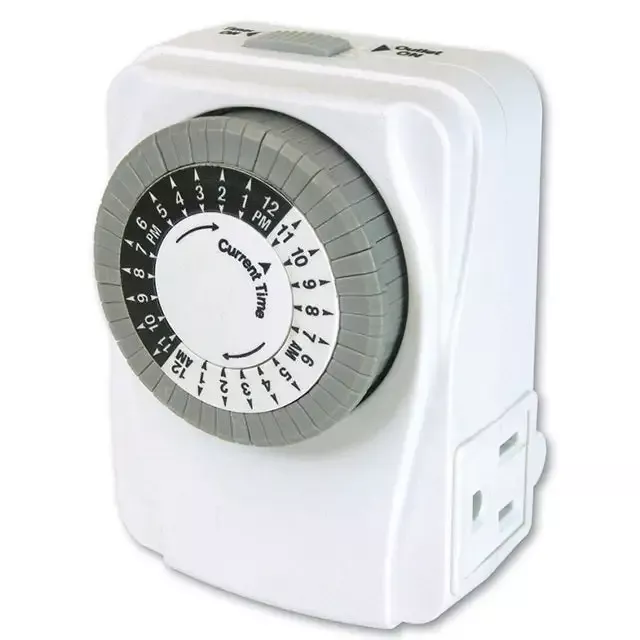Dual Outlet 24-Hour Mechanical Timer
