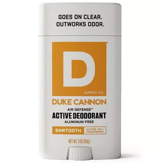 Duke Cannon Air Defense Active Deodorant Aluminum Free, Sawtooth