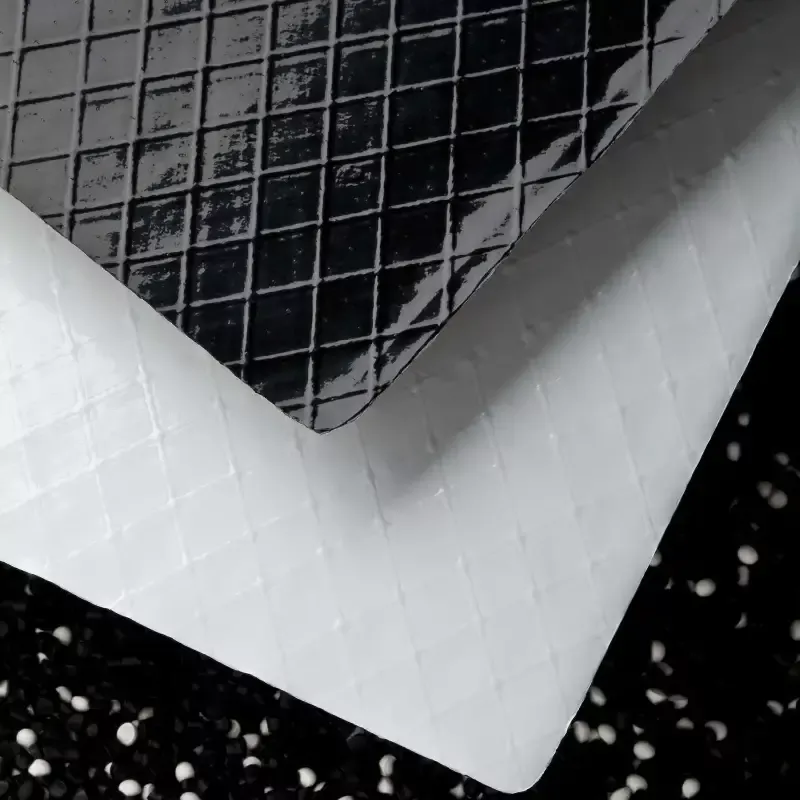 DuraSkrim 8mil White/Black Reinforced Film