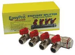 EasyPro SS4 Statuary Splitter 3/4in inlet (4) 1/2mpt outlets