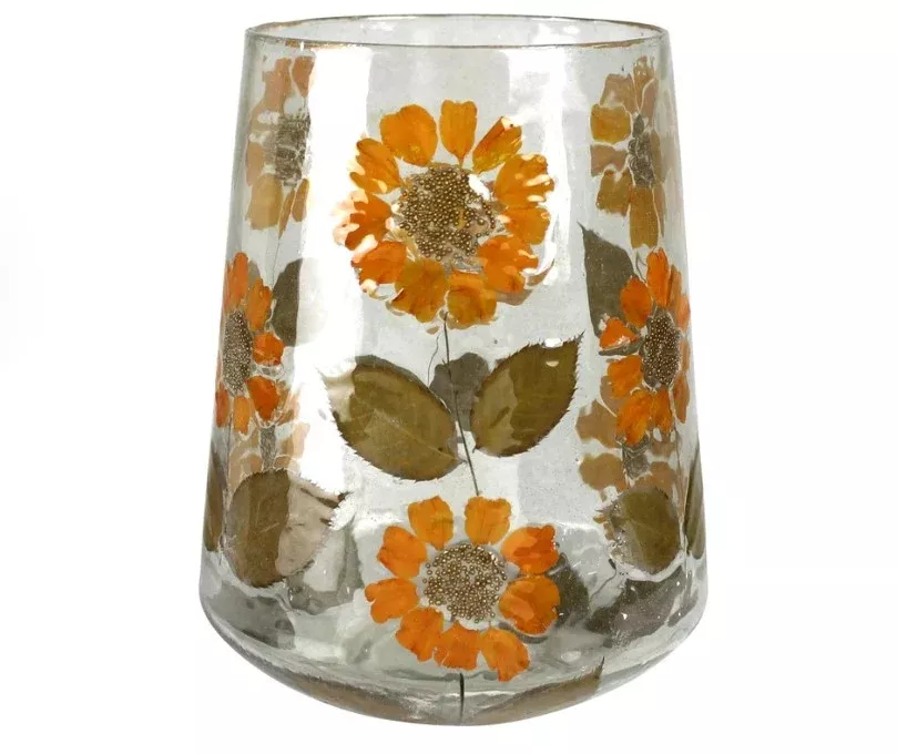 Enamel Hurricane Glass