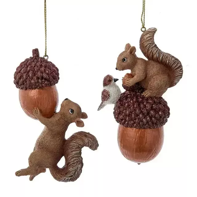 Enchanted Forest Squirrel Ornament, Assorted