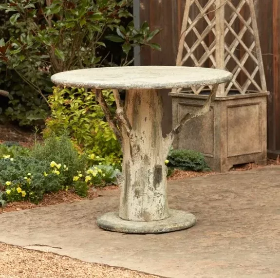 Faux Bois Tree Trunk Table
