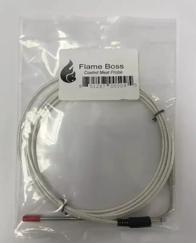 Flame Boss Replacement Food/Meat Probe for 100 | 200 | 300 – Coated