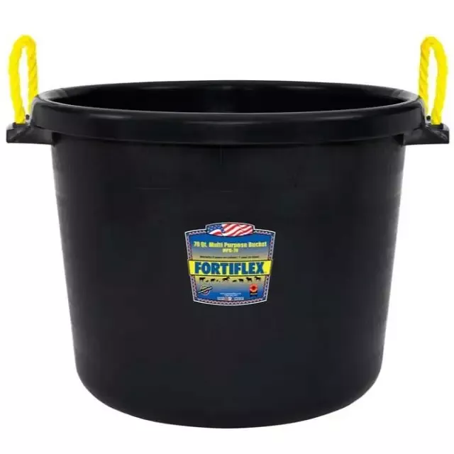 Fortiflex 70 Quart Multi Purpose Plastic Bucket MPB-70