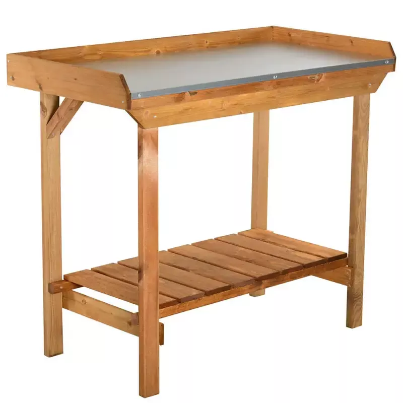 Gardener’s Table With Tin Surface