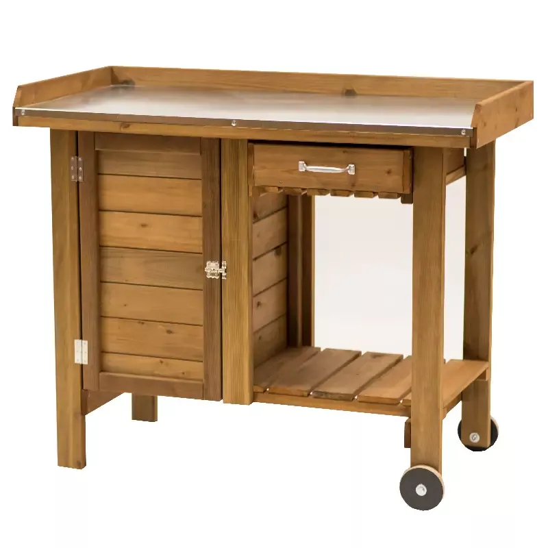 Gardener’s Table with Wheels