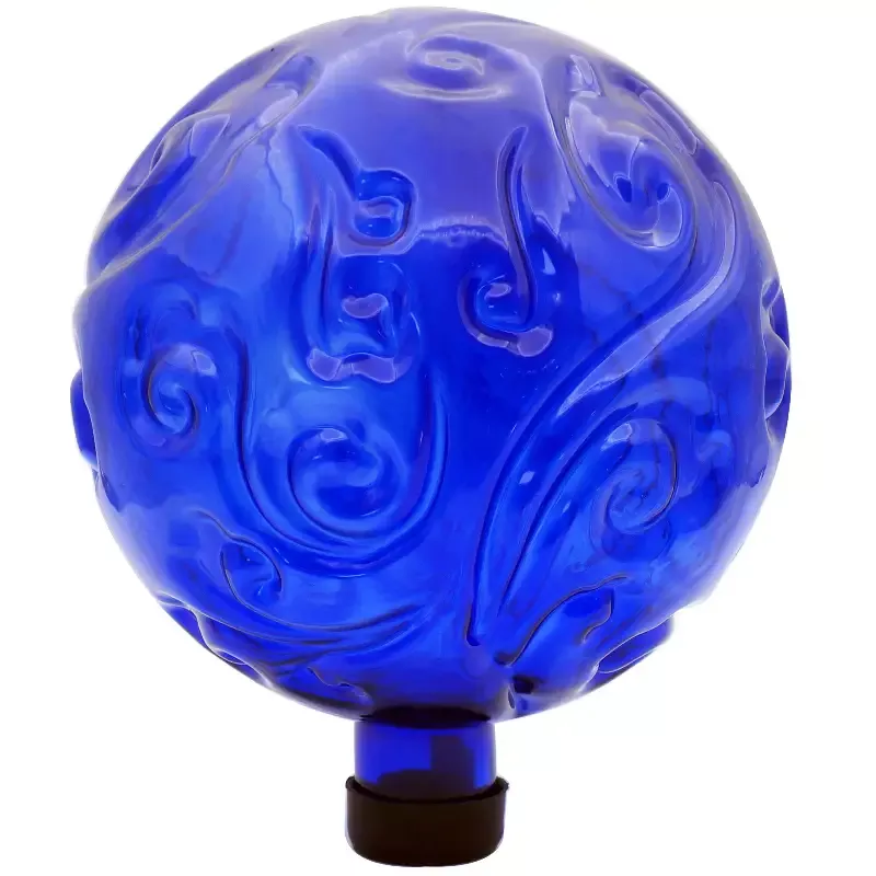 Gardener Select™ 10 in. Textured Glass Gazing Globe