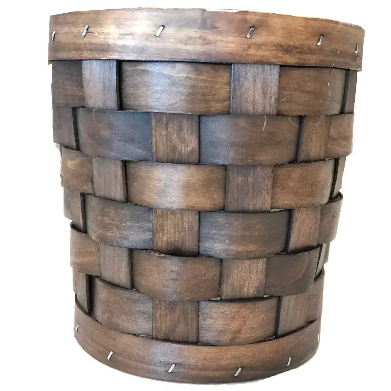 Gardener Select™ 6 in. Dark Wood Woven Basket