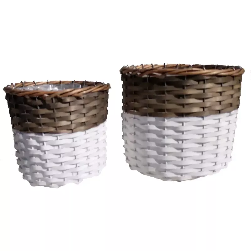Gardener Select™ Two-Tone Willow Planter Set