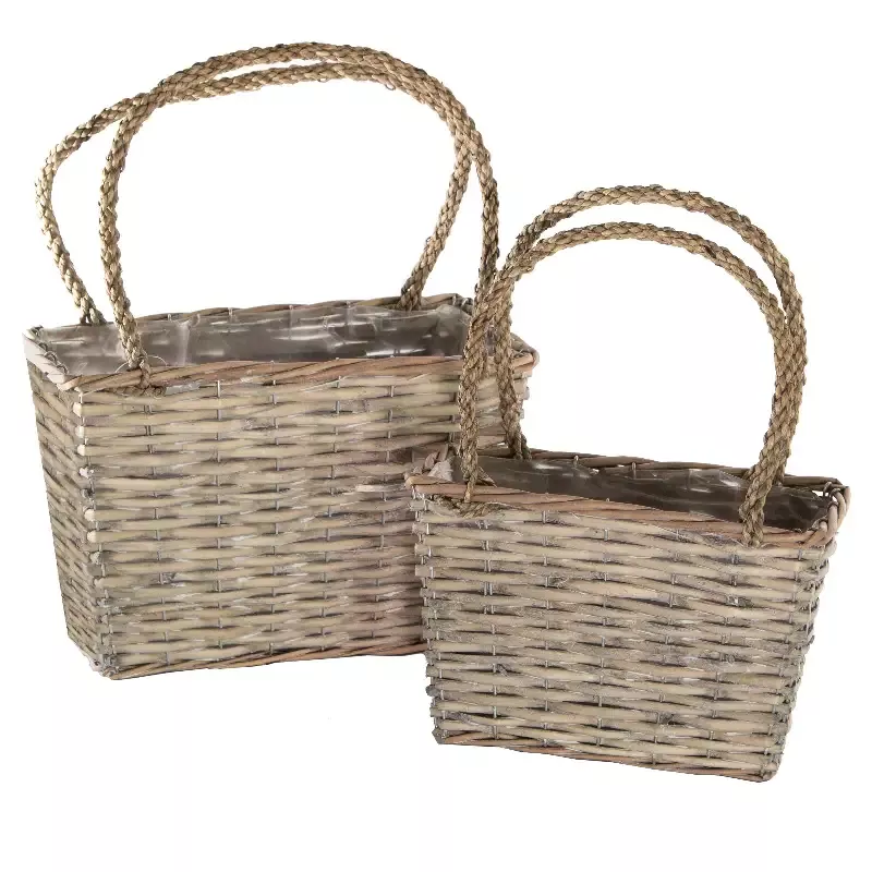 Gardener Select™ Willow Woven Purse Flower Basket Set