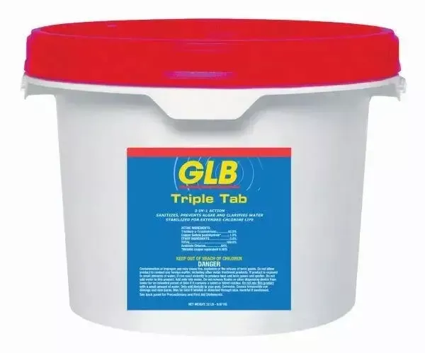 GLB Triple Tab Chlorinating Tablets – 22.5 lbs