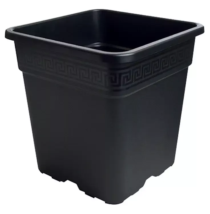 Gro Pro™ Pattern Design Square Plastic Pot