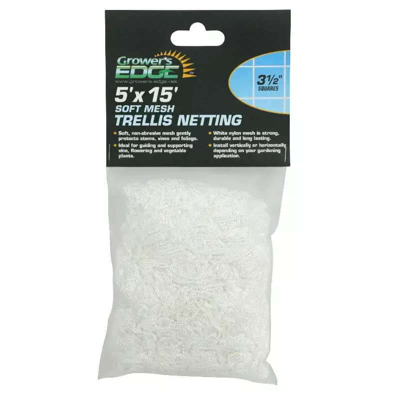 Grower’s Edge™ Soft Mesh Trellis Netting – 3.5 in. Squares