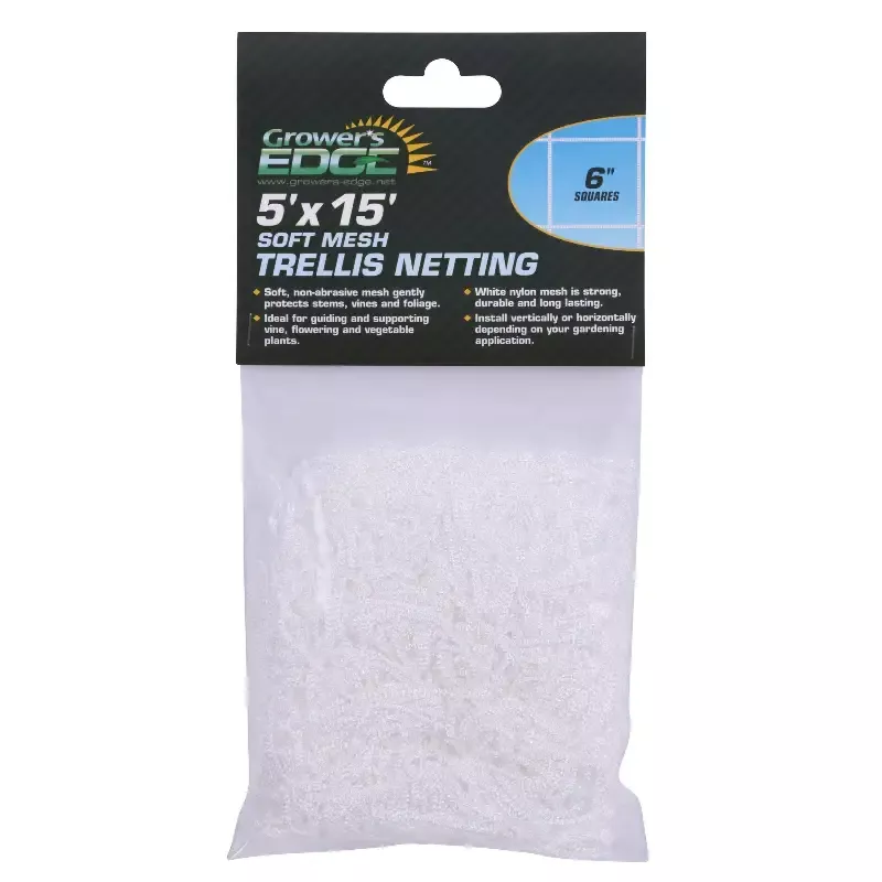 Grower’s Edge™ Soft Mesh Trellis Netting – 6 in. Squares