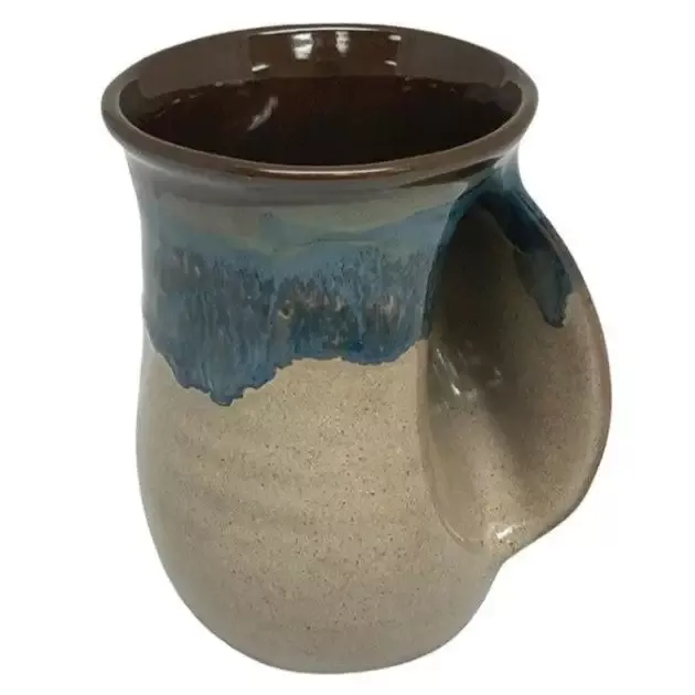 Handmade Ceramic Handwarmer Mug, Mudslide