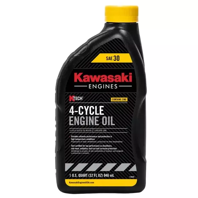 Kawasaki 4-Cycle Engine Oil, SAE 30 Blend, 1 Qt.