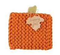 Knit Pumpkin Trivet