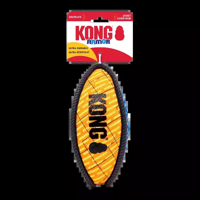 KONG Armor Football Dog Toy – Assorted