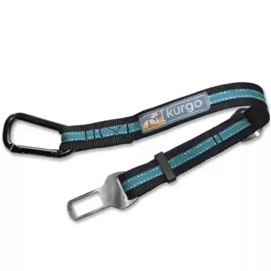 Kurgo Direct to Seatbelt Tether, Blue