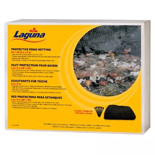 Laguna 20ft x 30ft Pond Netting with stakes black