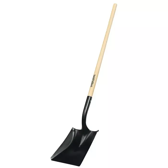 Landscapers Select Square Point Shovel with 45″ Hardwood Handle