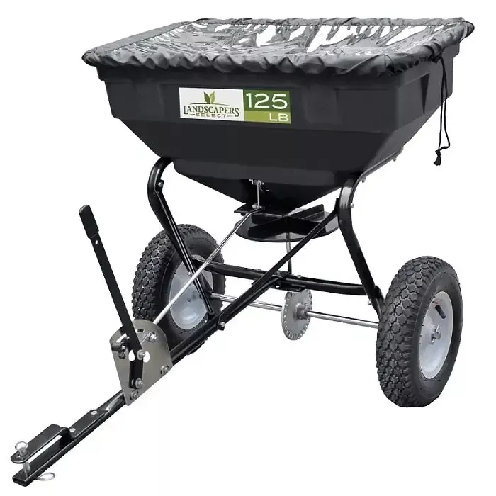 Landscapers Select Tow-Behind Lawn Spreader, 125 Lb. Capacity
