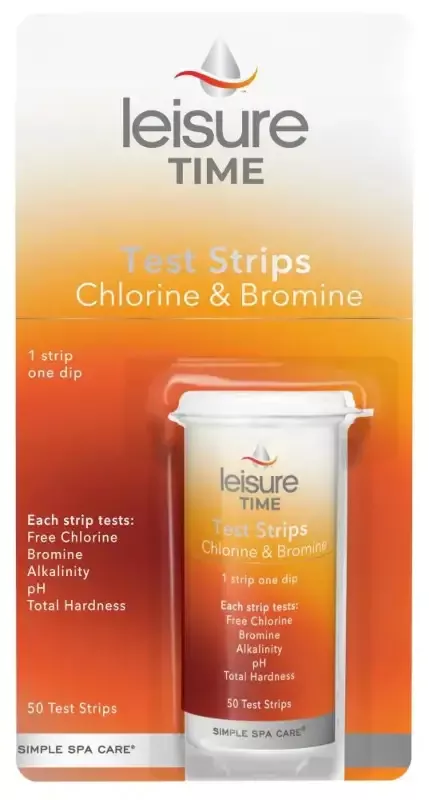 Leisure Time Spa Chemicals Test Strips – Chlorine and Bromine