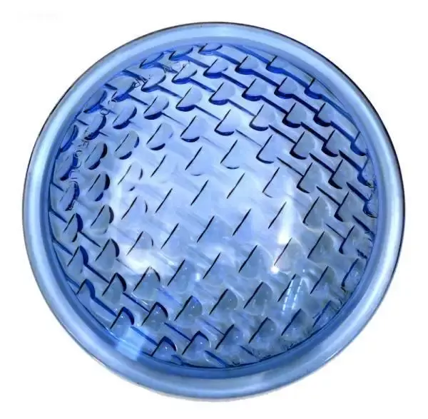 Lens, medium blue 8-3/8″ diameter, tempered